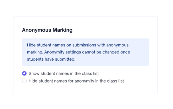 Anonymous Marking