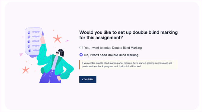 Double Blind Marking Prompt