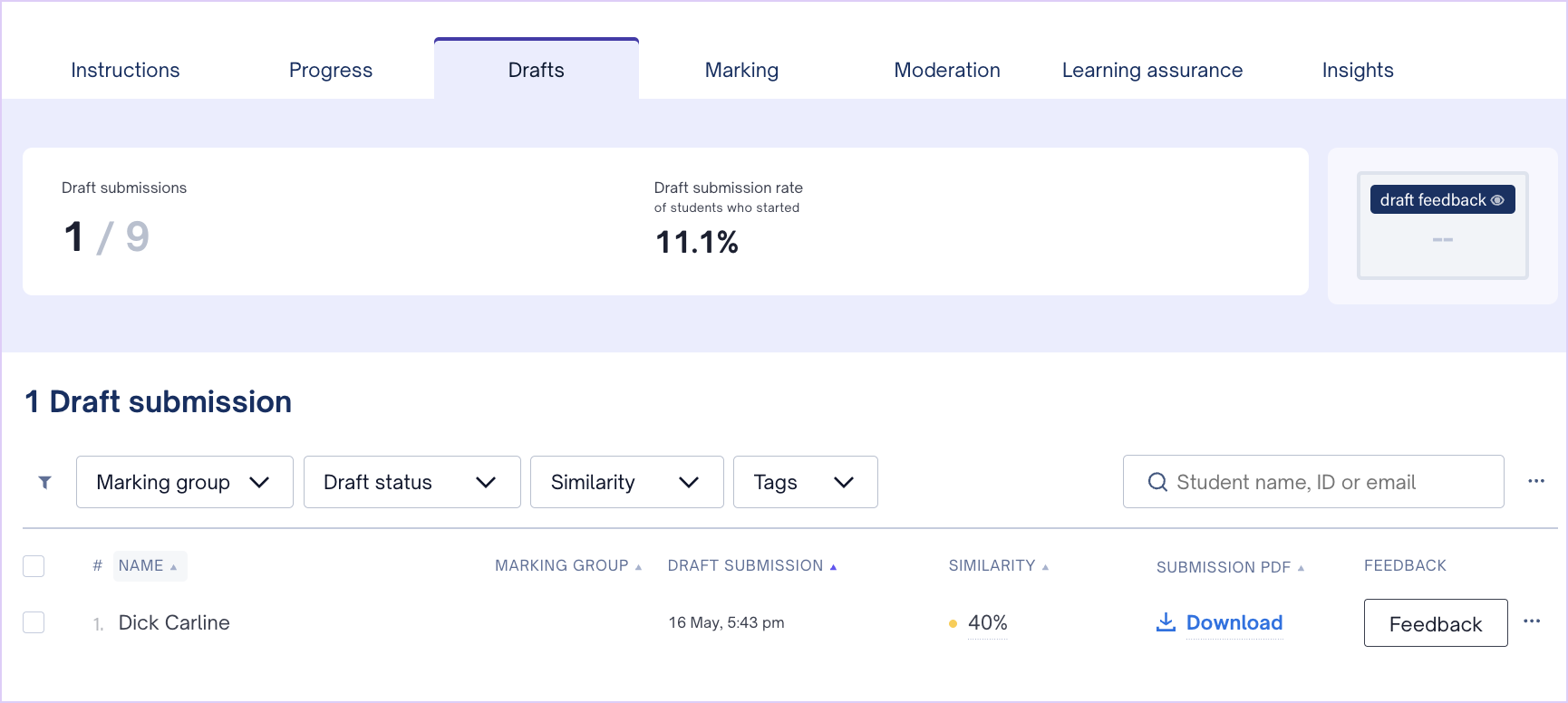 Marking with Canvas SpeedGrader