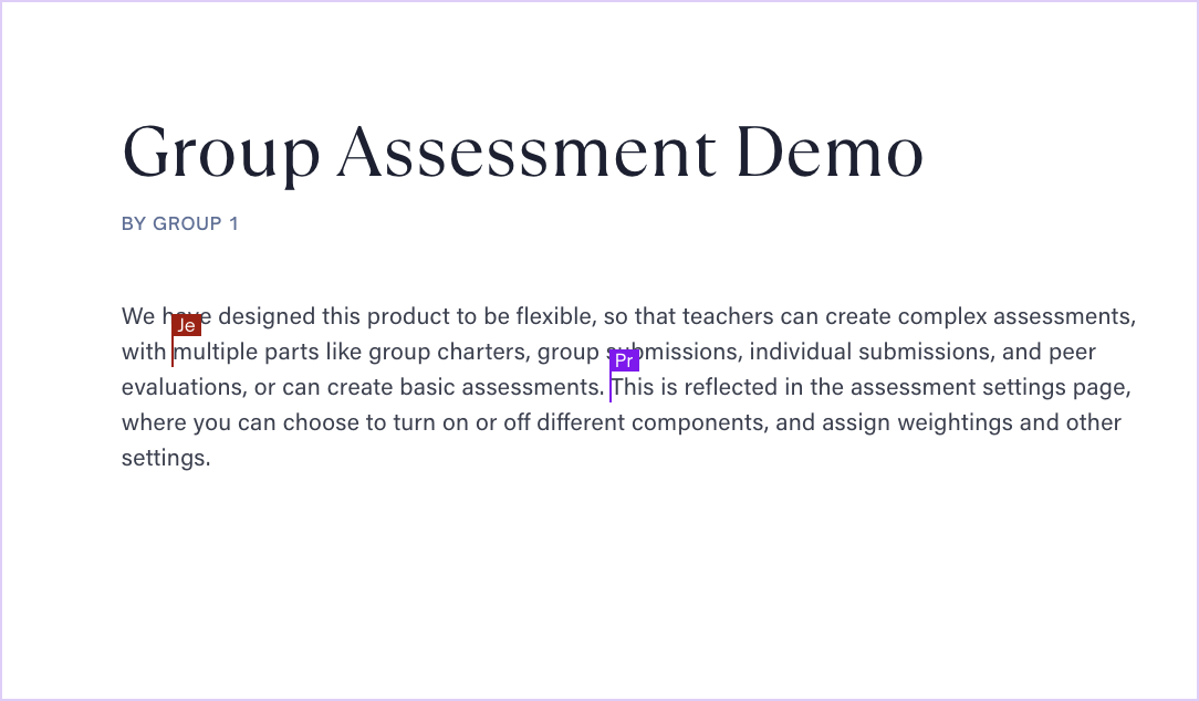 Collaborative Writing for Group Projects
